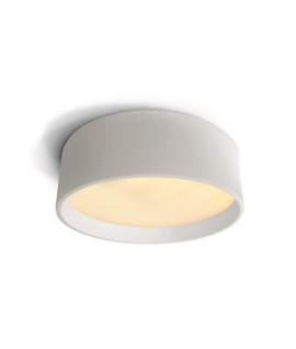White 40W LED plafo light, IP20, ideal for indoor
installation.