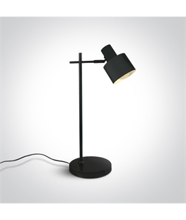 Black 10W E27 Decorative table lamp with EU Schuko plug.
