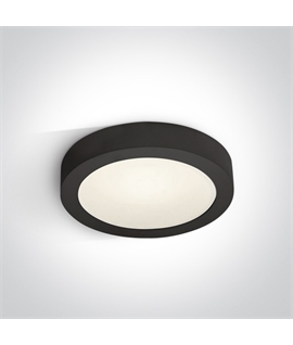 Black 15W LED slim plafo light, IP40, suitable for residential and
commercial application.