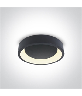 Anthracite CCT Variable 32W LED Decorative Plafo, IP20.