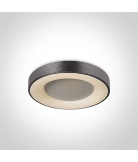 Brushed Anthracite 40W LED Decorative Plafo, IP20, suitable for residential and
commercial application.