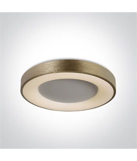 Brushed Gold 50W LED Decorative Plafo, IP20, suitable for residential and
commercial application.