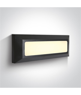 Anthracite 3,5W LED wall light, IP65, ideal for both indoor and outdoor
installation.