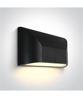 Anthracite 6W LED wall light IP65, ideal for both indoor and outdoor
installation.