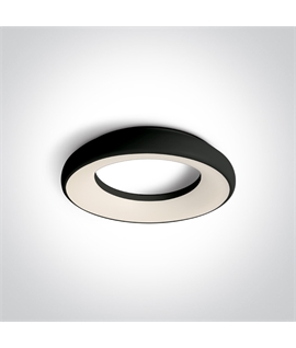 Black 25W LED slim plafo light, IP40, suitable for residential and
commercial application.