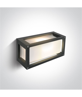 Anthracite E27 outdoor wall light ideal for residential illumination,IP54.