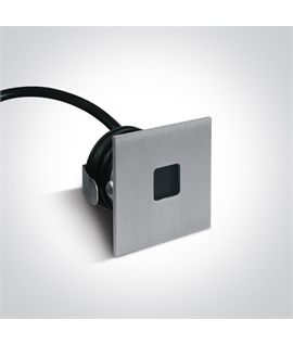 Aluminium 1W 350mA LED wall recessed light, IP54, ideal for both indoor
and outdoor installation.