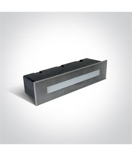 Stainless Steel 10W LED wall recessed light, IP65, ideal for both indoor
and outdoor installation.