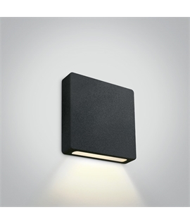 Black 2W 700mA LED wall recessed light, IP65, ideal for both indoor
and outdoor installation.