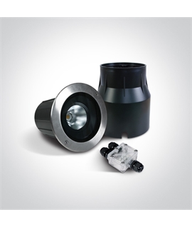 Stainless Steel 30W COB LED inground IP67, stainless steel 316, adjustable range.