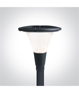 Anthracite LED outdoor light for poles 3m and higher.