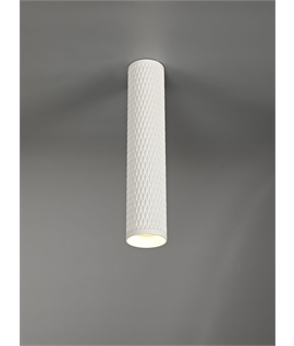 Piper 30cm Surface Mounted Ceiling Light, 1 x GU10, Sand White