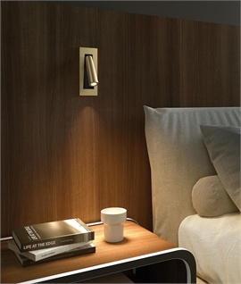 Semi-Recessed Adjustable LED Reading Light - Switched