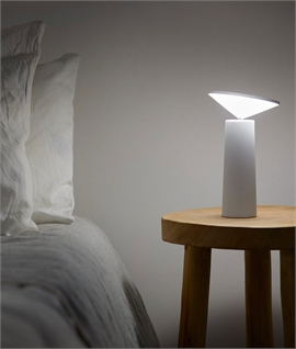 Tilt Top Outdoor or Indoor LED Rechargeable Table Lamp 