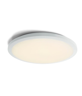 Slim White LED Round 38cm Ceiling Light - 2 Options