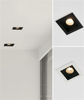 Single Box Recessed Downlight - Rotates and Tilts