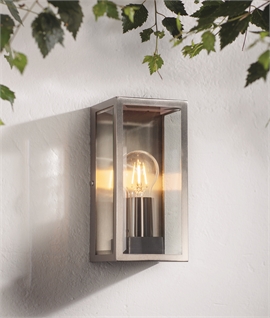 Modern Exterior Box Frame Wall Lantern