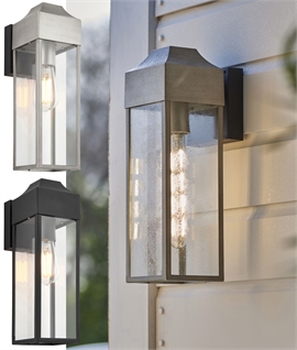 Classic Box Framed Wall Lantern - Elegant Outdoor Lighting