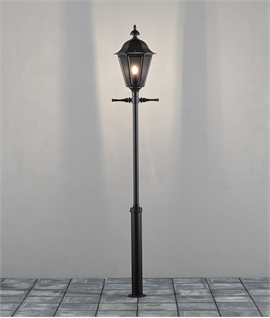 Stylish Exterior Lamp Post - Small or Large Lantern