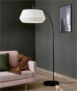 Black Arch Floor Lamp with Bell Shape Shade