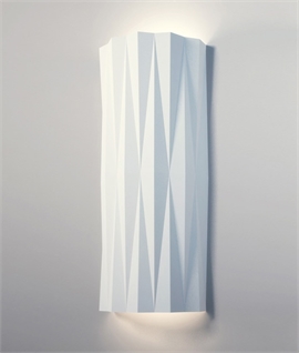 Geometric Up and Down Natural Plaster Wall Light