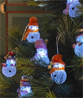 Snowman Chain with Hats & Scarfs - Indoor Use