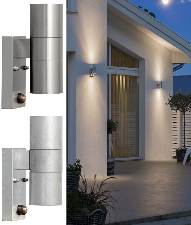 and Motion Sensor Wall Light for Outdoor Use