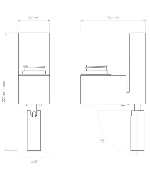 Matt Nickel Wall Light with Adjustable LED Reading Light - Choice of 4 ...