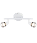 White Double Lamp Adjustable Spot Bar - Great Value