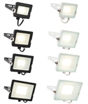  Slim LED Prismatic Lens Exterior Floodlight - Black or White