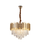 Brass Classic suspended Decorative 8xE14 lamps fitting.