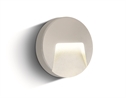 White 3W AC LED wall light, IP65, ideal for both indoor and outdoor
installation.