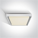 White 30W LED slim plafo, IP54, ideal for both indoor and outdoor
installation.