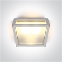 White 2x12w E27 outdoor wall light ideal for residential illumination, IP54.