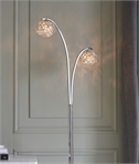 Modern Sculptural Twin Light Floor Lamp